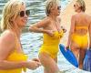 Charlize Theron sizzles in yellow bathing suit as she and her mother enjoy warm ...
