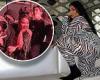 Lizzo rocks a bold zebra-print ensemble as she cheers on her new pals BTS at ...