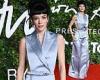 Fashion Awards 2021: Lily Allen models a backless silver jumpsuit as she hits ...