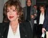 Joan Collins, 88, can't stop smiling as she walks arm-in-arm with her doting ...