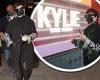 Kris Jenner looks chic as she proudly takes photos of daughter Kylie's window ...