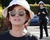 Sharon Osbourne goes make-up free as she shows off smooth complexion