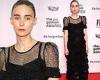 Rooney Mara stepped out solo in a full-length black gown at the 2021 Gotham ...