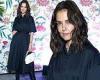 Katie Holmes flaunts tiny waist at Kate Spade New York SS/22 presentation in ...