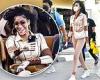 Winnie Harlow has legs for days as she takes in the thrill rides at Universal ...