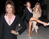 Charlotte Dawson puts on leggy display on night out with pal as she performs ...