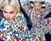 Madonna poses in a Keith Haring robe as she pays tribute to friend and late ...