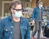 Chris Pine keeps it casual as he goes on a solo coffee run near his home in Los ...