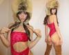 Emily Ratajkowski brings the Christmas cheer in a red swimsuit that makes the ...