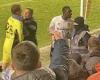 sport news Ipswich fans captured throwing objects and shoving players as they confront ...