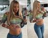 Tammy Hembrow shows off her blossoming baby bump as she poses for mirror selfies