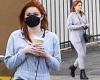 Ariel Winter cuts a chic figure in a grey jumpsuit as she heads out for her ...