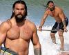 Jason Momoa exhibits his toned chest as he goes surfing in Hawaii after ...
