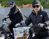 Nicole Richie bundles up for a New Year's Eve bike ride around Santa Barbara ...