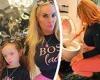 Coco Austin's daughter Chanel, six, films her mom scrubbing toilets and ...