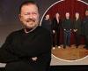 Ricky Gervais cuts a casual figure alongside co-stars at After Life season ...