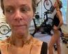 Brooklyn Decker ruins her fresh spray tan after working out in a one piece ...