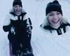 Holly Willoughby goes sledding during snowy holiday as she gears up for Dancing ...