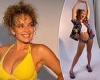 Bikini-clad Abbie Chatfield flaunts her ample assets for a photo shoot