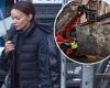 HBO's Batgirl continues filming in Glasgow as Batman and Robin mural is hoisted ...