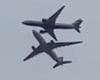 Two airliners appear to fly just FEET from each other near Luton Airport - but ...