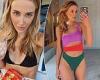 Rebecca Judd shows off her washboard abs in a bikini as she snacks on Ritz and ...