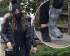 Elizabeth Hurley steps out with medical boot following ankle injury in the ...