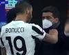 sport news Juventus defender Leonardo Bonucci SHOVES Inter secretary after Supercoppa ...