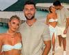 Love Island's Millie Court sizzles as she showcases her taut abs in pastel tube ...