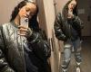 Rihanna puckers up for a mirror selfie before her dinner date with beau A$AP ...