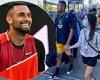 Nick Kyrgios and girlfriend Costeen Hatzi  pack on the PDA at the Australian ...