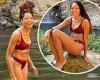 Naomie Harris shows off her toned physique in a skimpy burgundy bikini in Costa ...