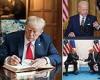 Trump accuses reporters of asking Biden soft questions as he promotes photo ...