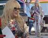 Patricia Arquette swans about in California chic caftan filming High Desert in ...