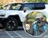 Ashton Kutcher and Mila Kunis ride in their new $100K Hummer electric truck in ...