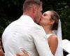 NRL star Tom Burgess marries model Tahlia Giumelli in an outdoor ceremony in ...