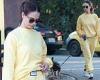 Lily James is a vision in velour after being spotted walking her boyfriend's ...