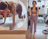 Millie Mackintosh admits she's 'seriously sore'  as she exercises in form ...