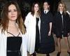 Claire Foy, Rosamund Pike and Cara Delevigne at Dior's Paris Fashion Week show