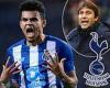 sport news Tottenham 'make £37.6m bid to sign Porto winger Luis Diaz'
