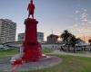 Vandals target Captain Cook's statue on Australia Day and cover it with bright ...