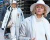 Naomi Watts, 53, looks youthful in all white while shooting the Ryan Murphy ...