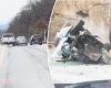 Dashcam footage captures vehicle crash after driver sparred with another over a ...