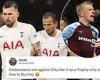 sport news Tottenham are mocked on social media after shock Burnley defeat