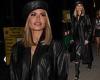 Chloe Sims oozes sex appeal in all black leather look as she celebrates brother ...