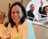 Doug Emhoff shares photo of a smiling Kamala behind her desk at home