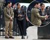 Halle Berry looks stylish as she chats with Mark Wahlberg while shooting ...