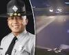 Moment heroic North Carolina trooper turns his squad car sideways to stop ...
