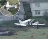 Terrified pilot radios tower before aircraft smashes into Houston garden and ...