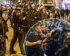 sport news Frankfurt police use WATER CANNONS to disperse German hooligans intent on ...